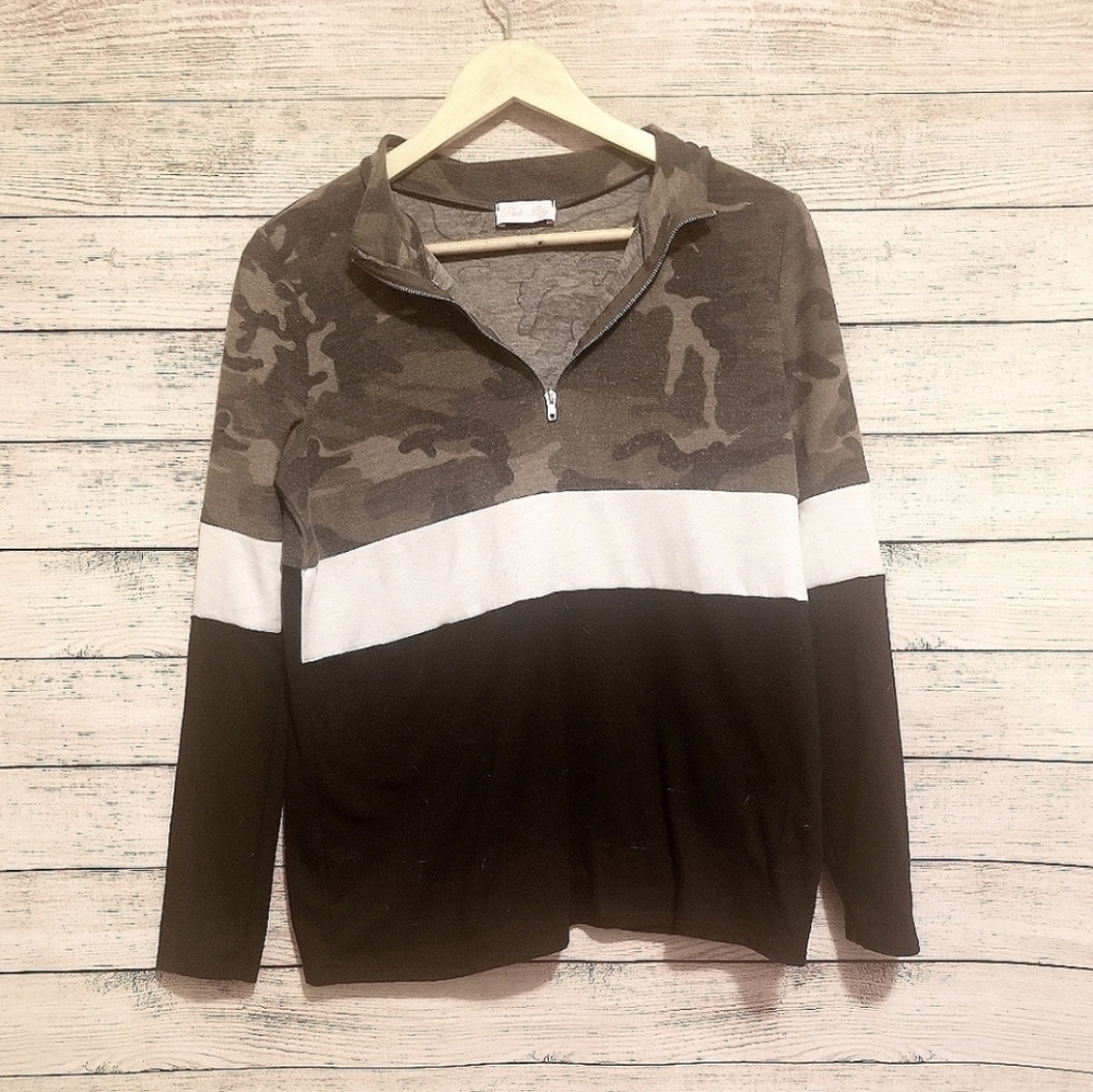 pink lily camo sweatshirt